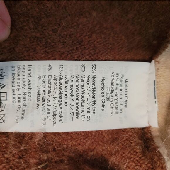 Madewell Payton color block wool alpaca blend sweater - Picture 6 of 6